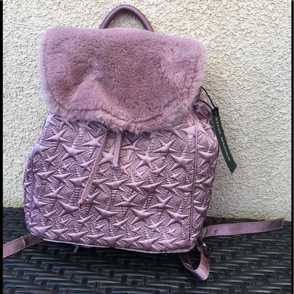 steve madden fur backpack